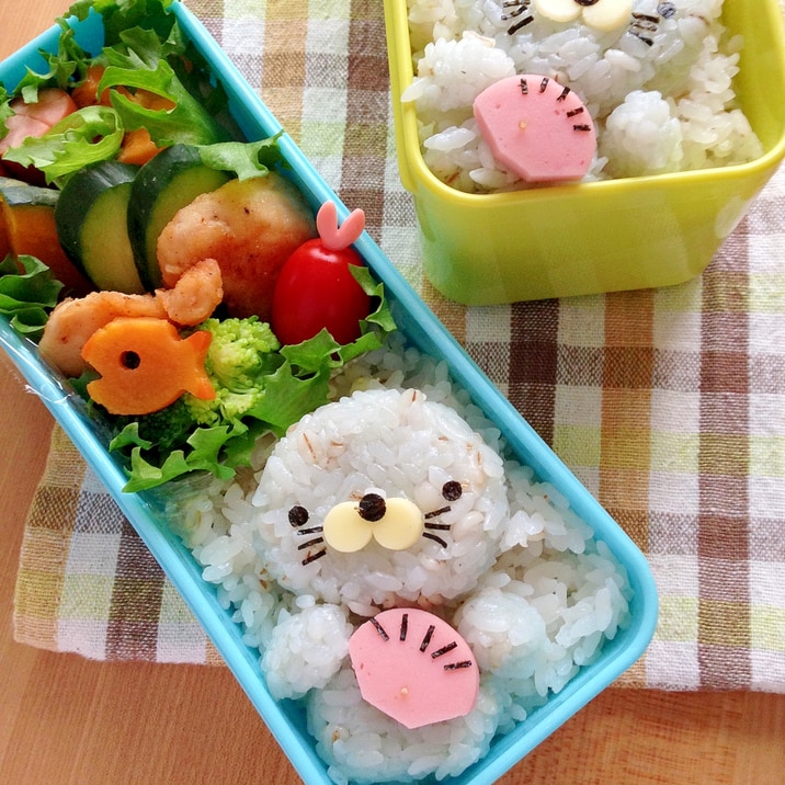 簡単キャラ弁☆『ぼのぼの』のお弁当♪